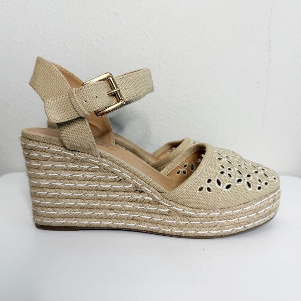 Skechers Turtledove Espadrille Wedge Sandals Women’s Size 10